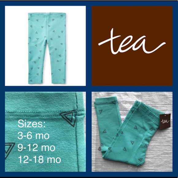NWT 3-6m; 9-12m; 12-18m tea collection leggings - Picture 1 of 5